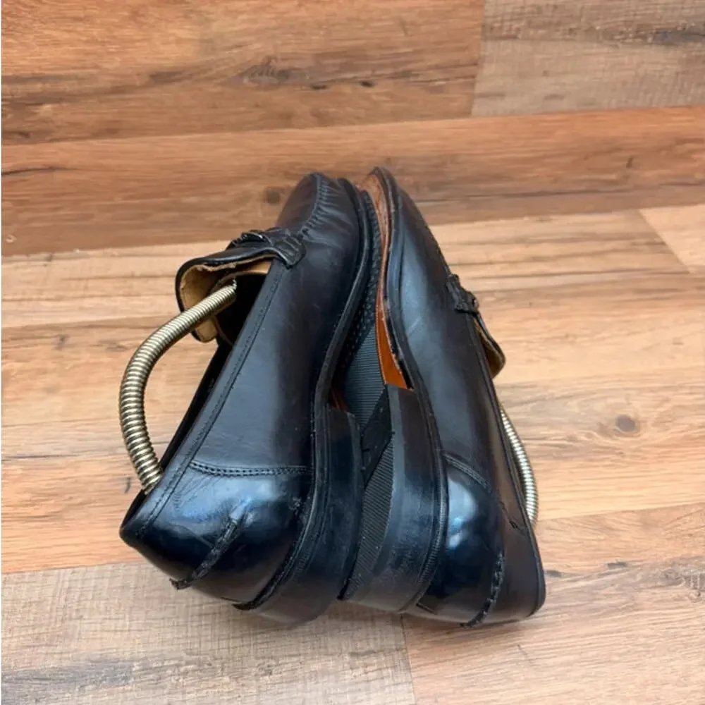 Allen Edmonds Larissa Men's Size 10D Black Leather Horsebit Loafers Dress Shoes